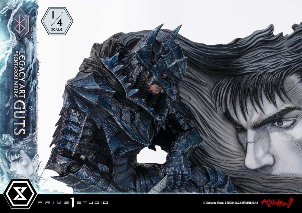 Berserk Legacy Art "Kentarou Miura" Statue 1/4 Guts 74 cm
