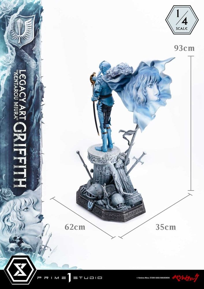 Berserk Legacy Art "Kentarou Miura" Statue 1/4 Griffith 93 cm