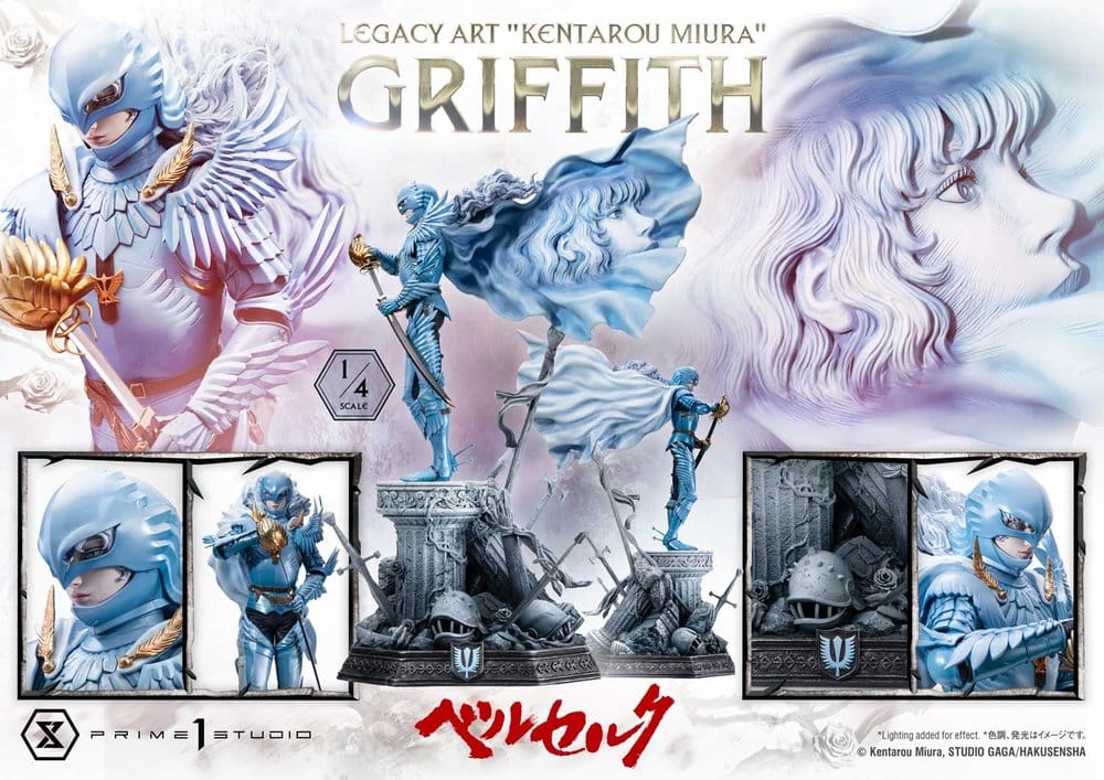 Berserk Legacy Art "Kentarou Miura" Statue 1/4 Griffith Bonus Version 93 cm
