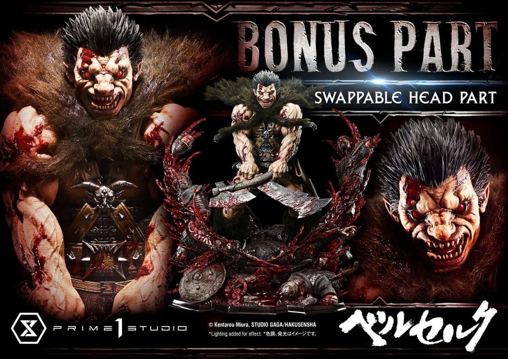 Berserk Legacy Art "Kentarou Miura" Statue 1/4 Zodd DX Bonus Version 88 cm