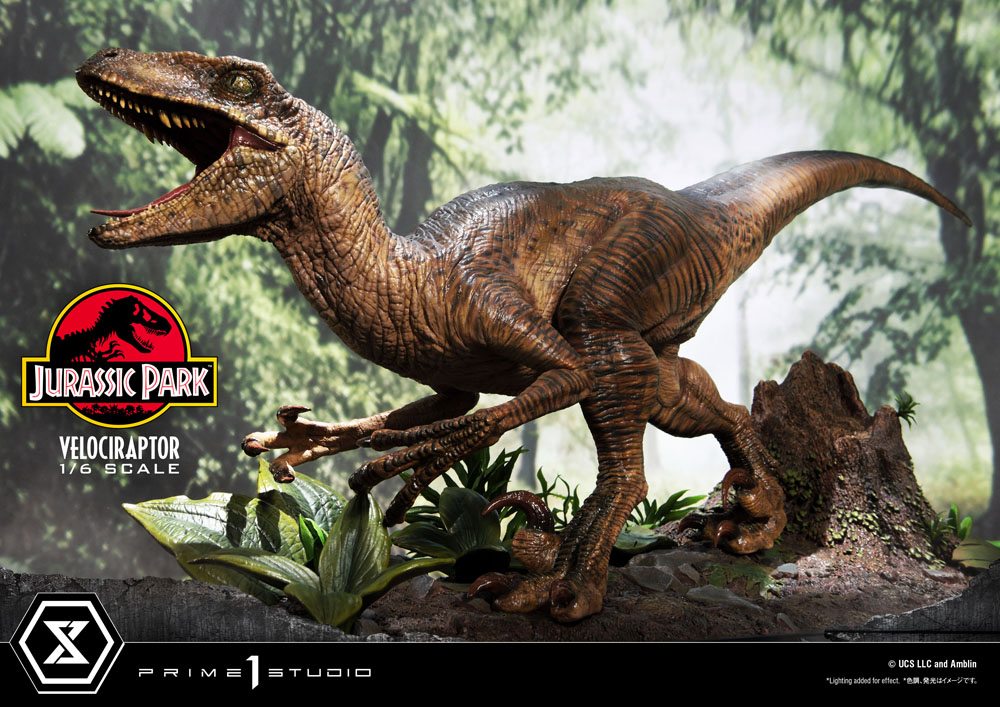 Jurassic Park Legacy Museum Collection Statue 1/6 Velociraptor Attack 38 cm