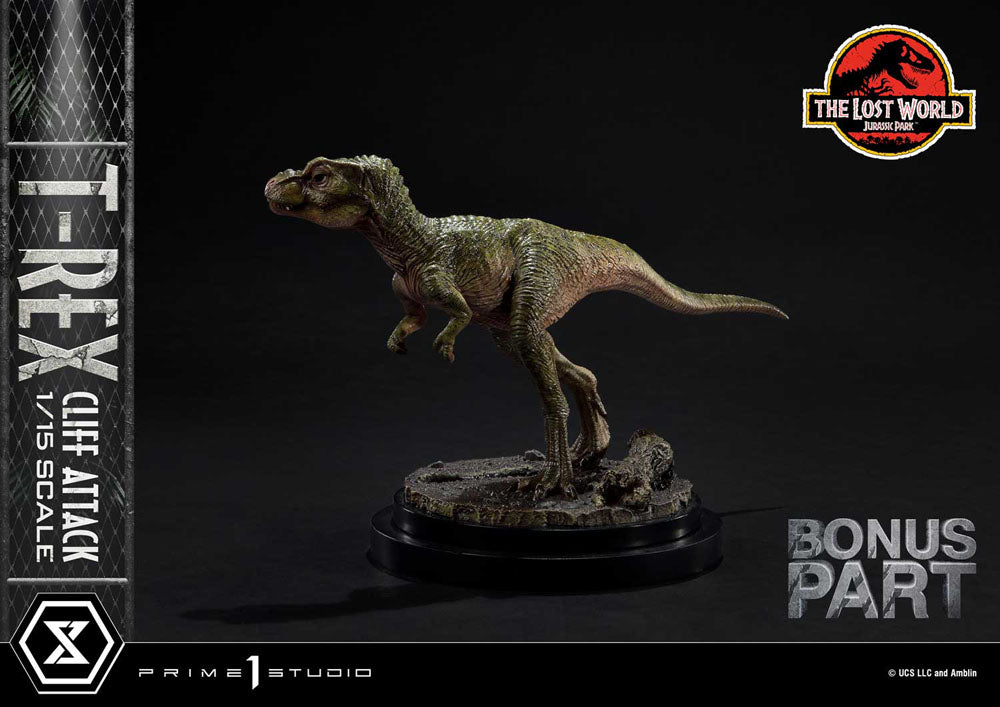 Jurassic World: The Lost World Statue 1/15 T-Rex Cliff Attack Bonus Version 53 cm