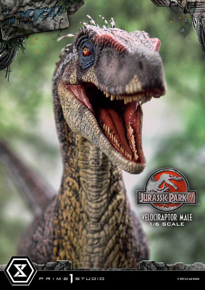 Jurassic Park III Legacy Museum Collection Statue 1/6 Velociraptor Male 40 cm