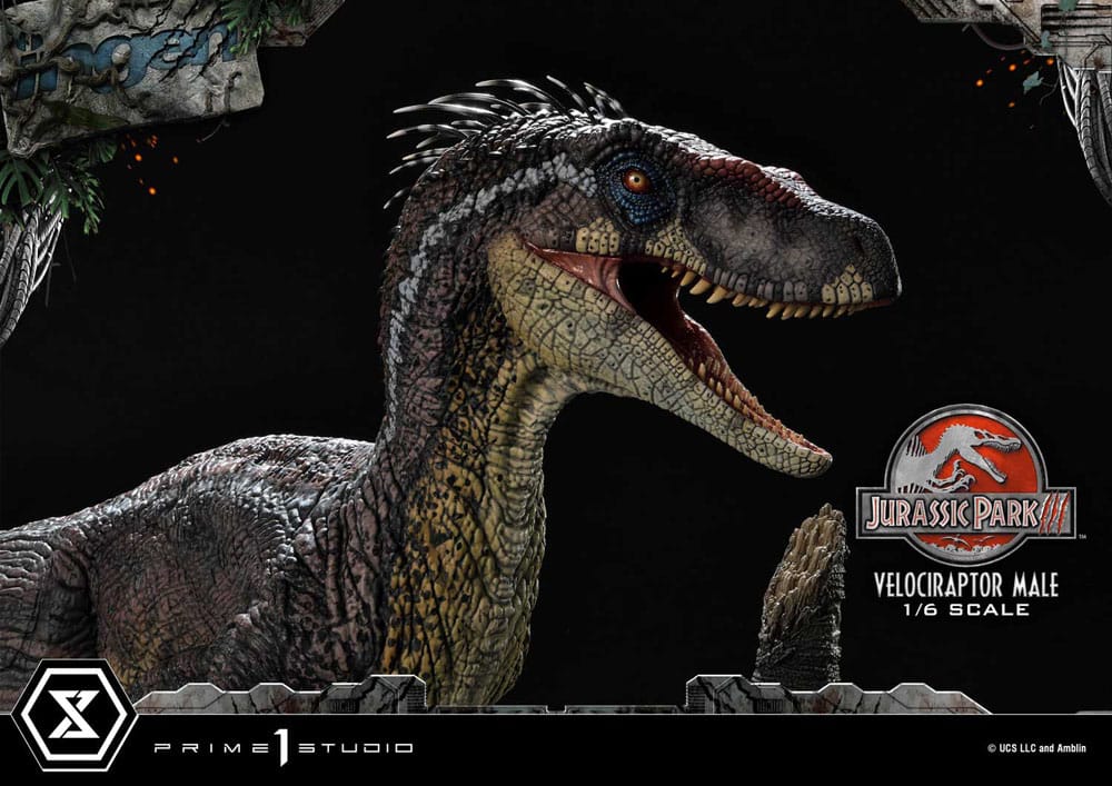 Jurassic Park III Legacy Museum Collection Statue 1/6 Velociraptor Male 40 cm