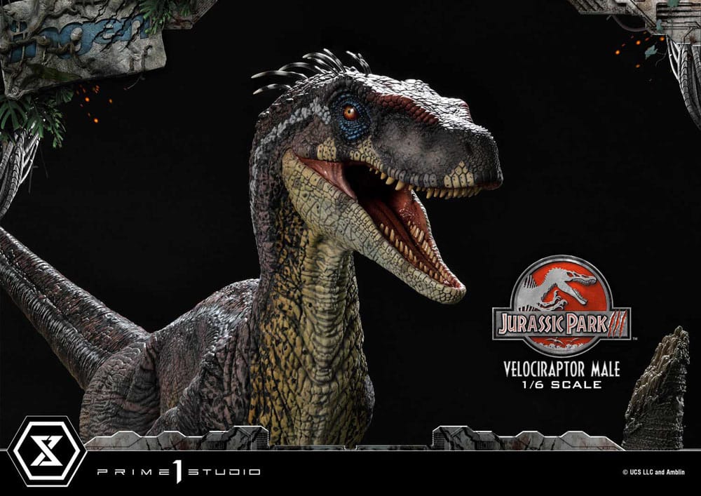 Jurassic Park III Legacy Museum Collection Statue 1/6 Velociraptor Male 40 cm