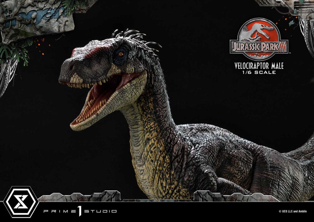 Jurassic Park III Legacy Museum Collection Statue 1/6 Velociraptor Male 40 cm