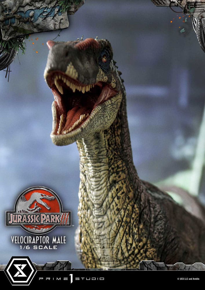 Jurassic Park III Legacy Museum Collection Statue 1/6 Velociraptor Male 40 cm
