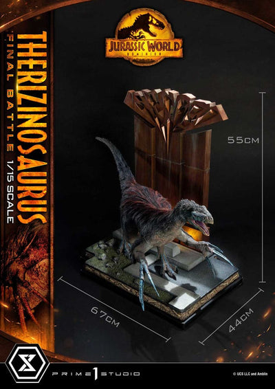 Jurassic World: Dominion Legacy Museum Collection Statue 1/15 Therizinosaurus Final Battle Regular Version 55 cm