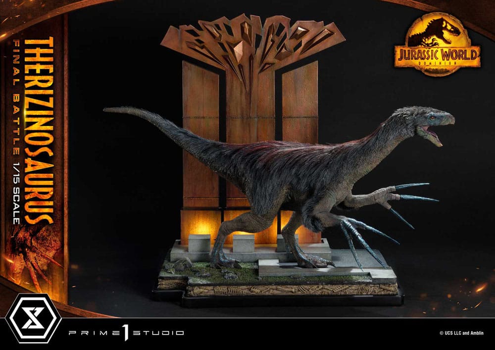 Jurassic World: Dominion Legacy Museum Collection Statue 1/15 Therizinosaurus Final Battle Regular Version 55 cm