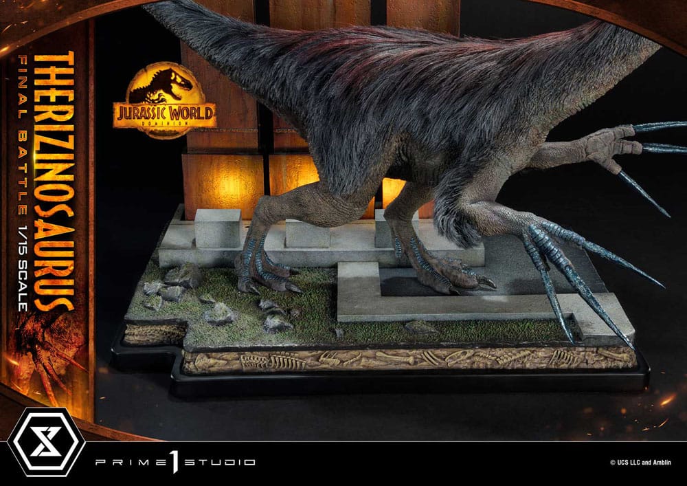 Jurassic World: Dominion Legacy Museum Collection Statue 1/15 Therizinosaurus Final Battle Regular Version 55 cm