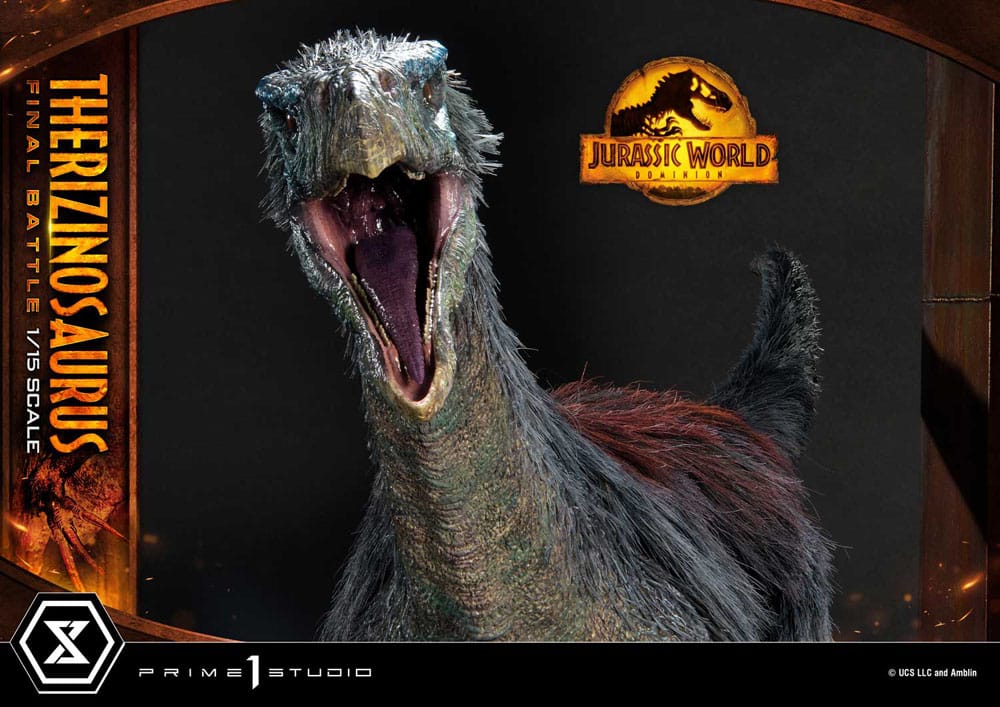 Jurassic World: Dominion Legacy Museum Collection Statue 1/15 Therizinosaurus Final Battle Regular Version 55 cm