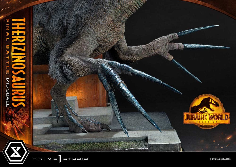 Jurassic World: Dominion Legacy Museum Collection Statue 1/15 Therizinosaurus Final Battle Regular Version 55 cm