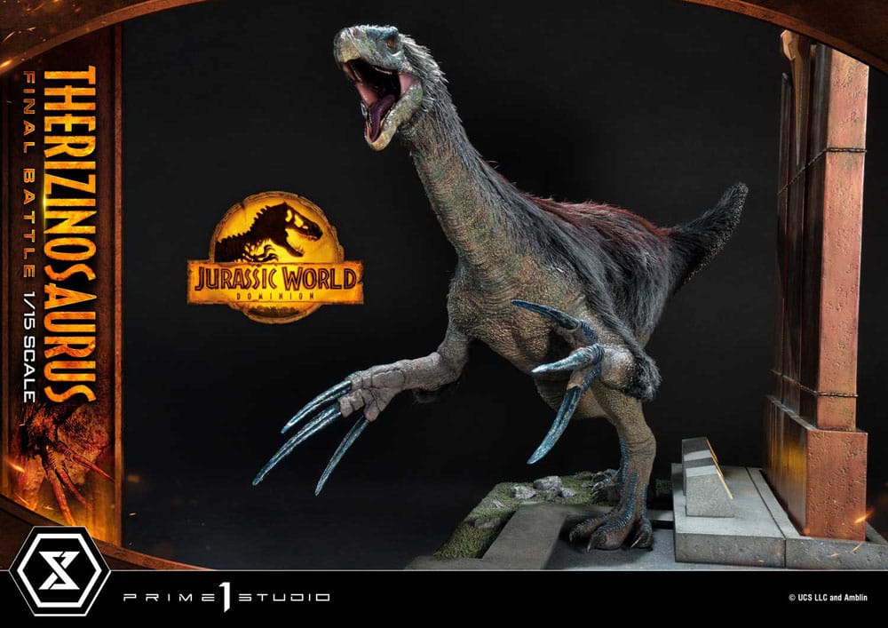 Jurassic World: Dominion Legacy Museum Collection Statue 1/15 Therizinosaurus Final Battle Regular Version 55 cm