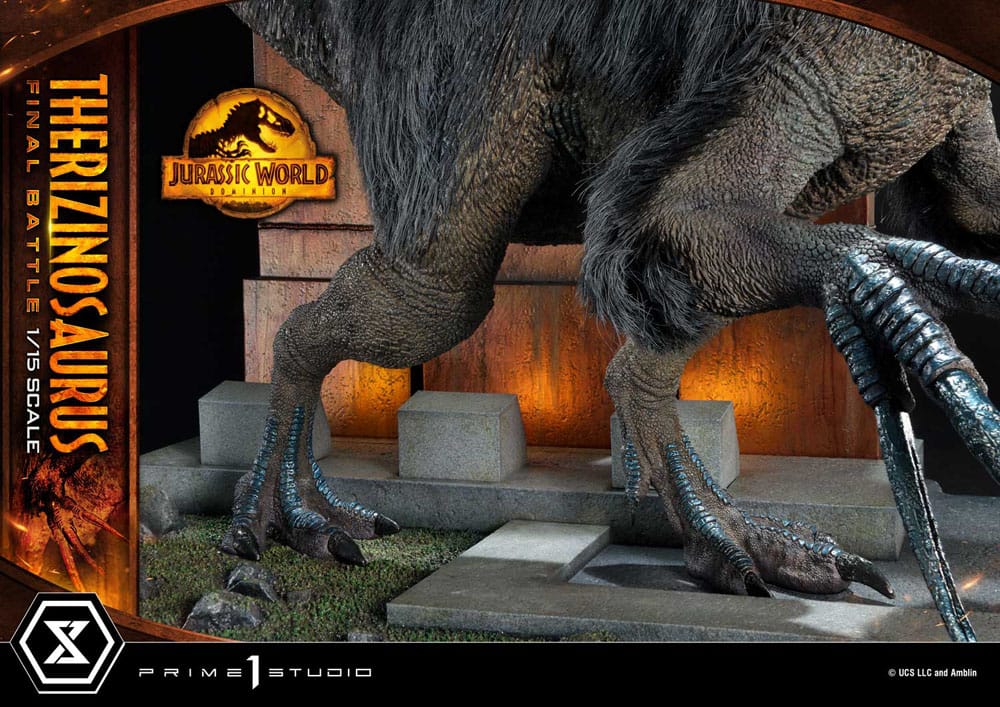 Jurassic World: Dominion Legacy Museum Collection Statue 1/15 Therizinosaurus Final Battle Regular Version 55 cm