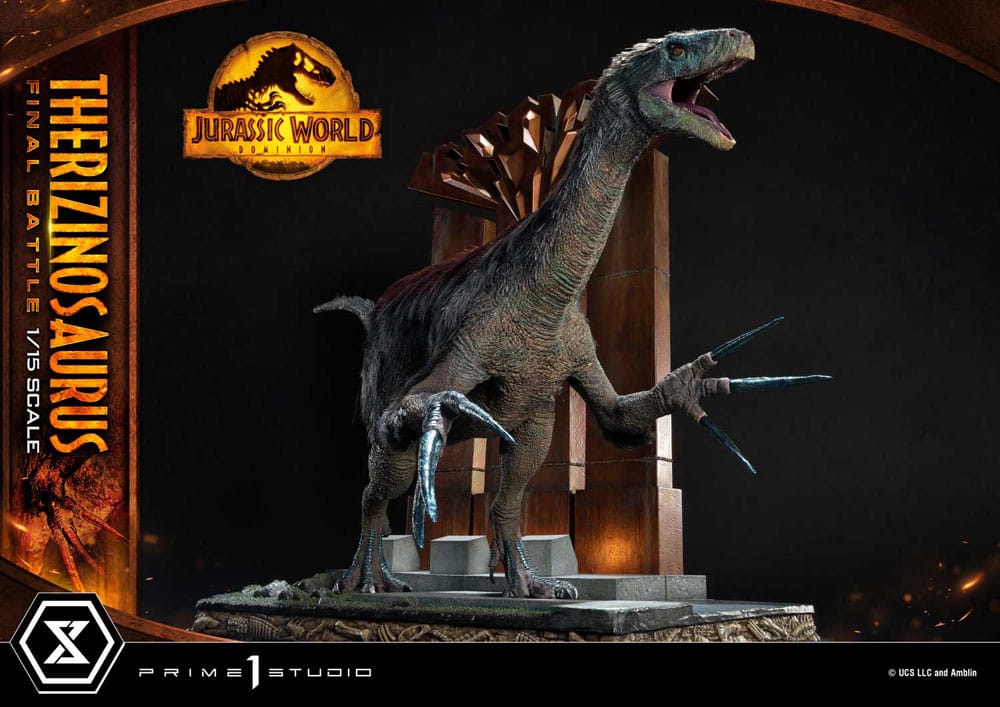 Jurassic World: Dominion Legacy Museum Collection Statue 1/15 Therizinosaurus Final Battle Regular Version 55 cm