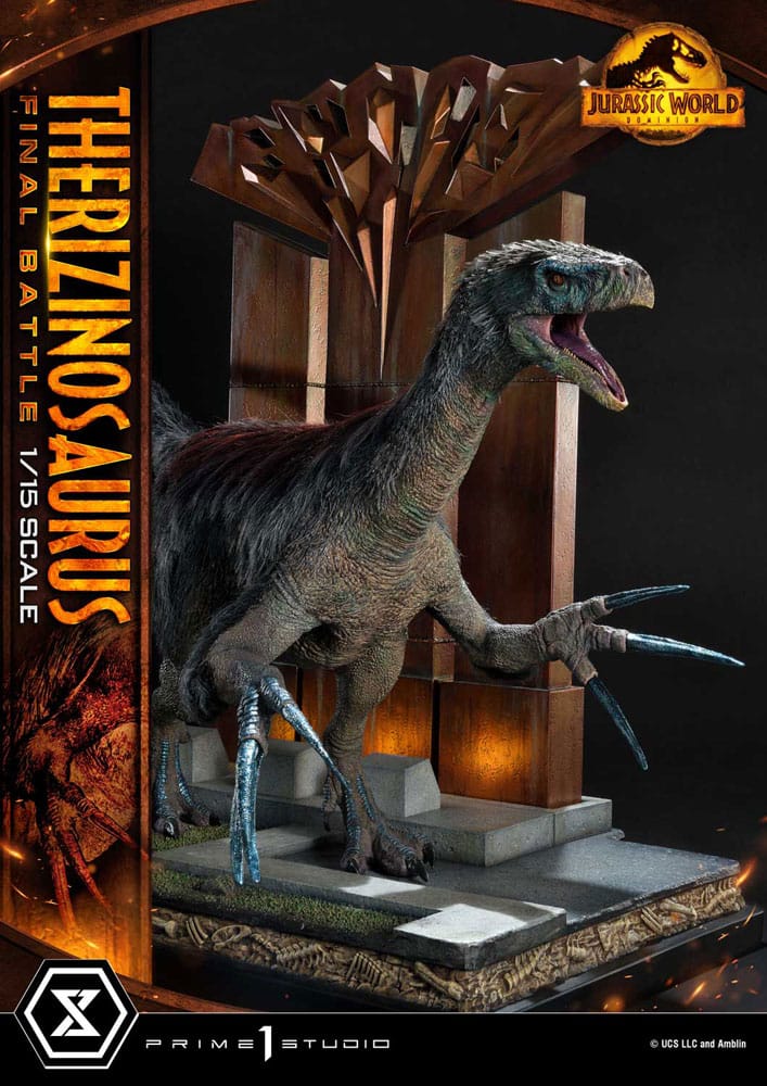 Jurassic World: Dominion Legacy Museum Collection Statue 1/15 Therizinosaurus Final Battle Bonus Version 55 cm