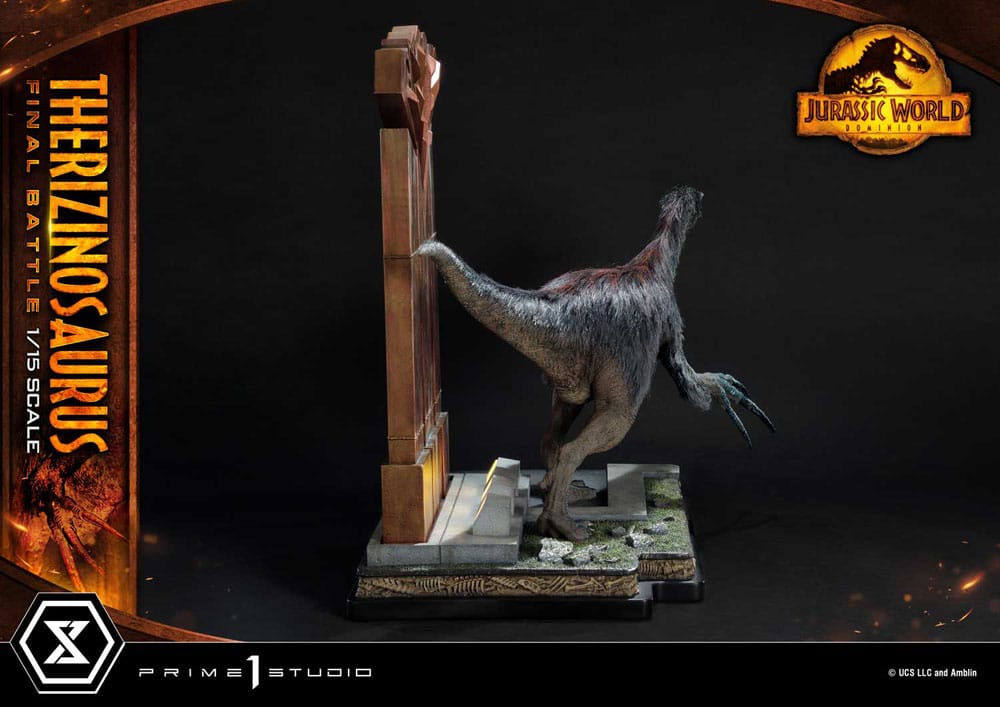 Jurassic World: Dominion Legacy Museum Collection Statue 1/15 Therizinosaurus Final Battle Bonus Version 55 cm