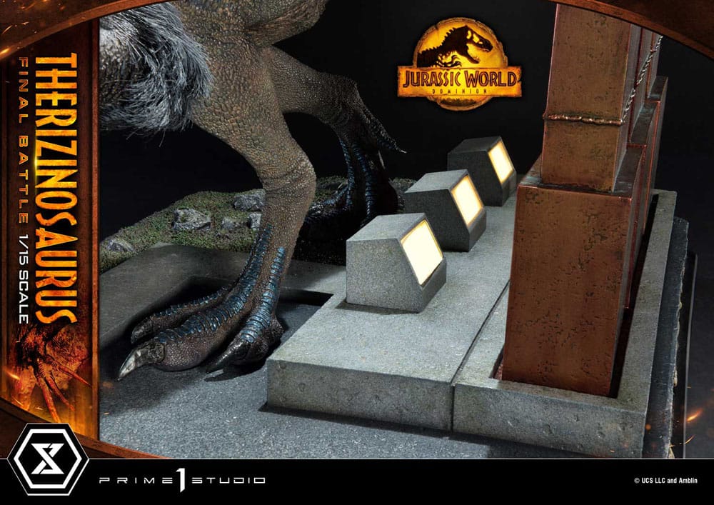 Jurassic World: Dominion Legacy Museum Collection Statue 1/15 Therizinosaurus Final Battle Bonus Version 55 cm