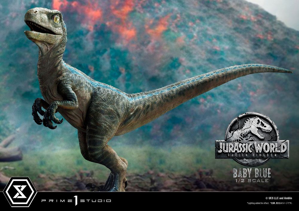 Jurassic World: Fallen Kingdom Prime Collectibles Statue 1/2 Baby Blue 34 cm