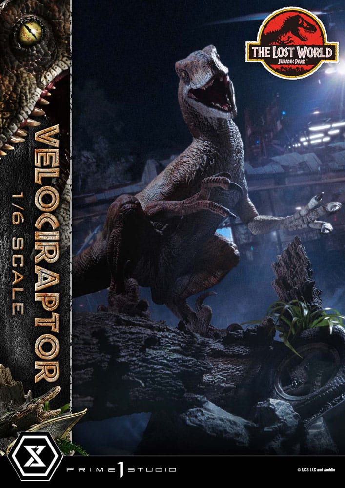 Jurassic Park II Legacy Museum Collection Statue 1/6 Velociraptor Bonus Version 41 cm