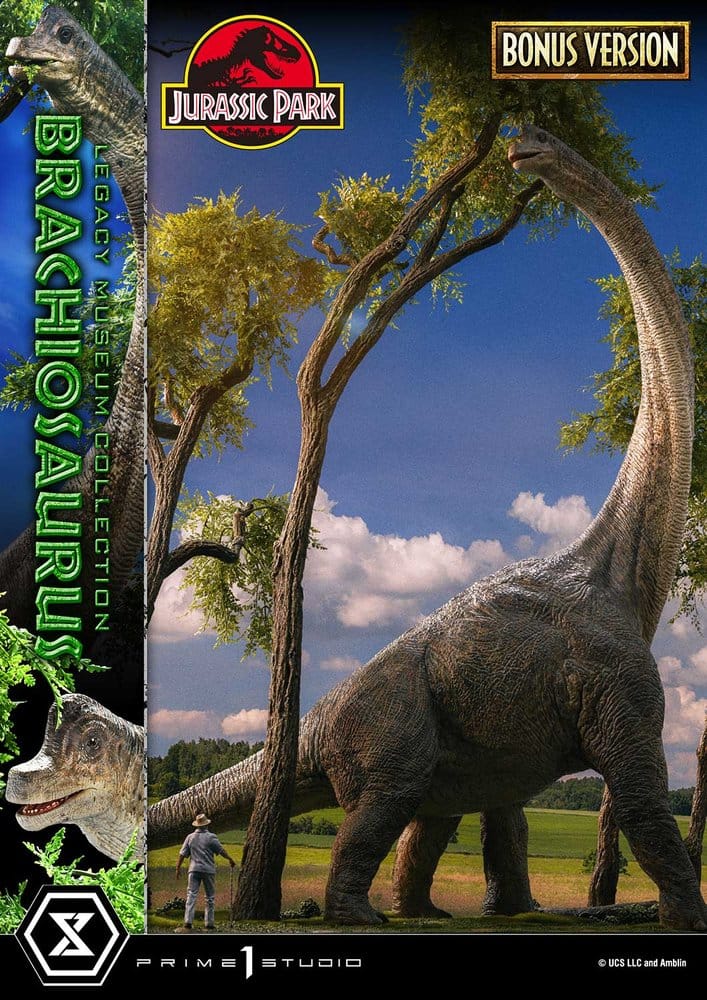 Jurassic Park (Film) Legacy Museum Collection Statue 1/15 Brachiosaurus Bonus Version 128 cm