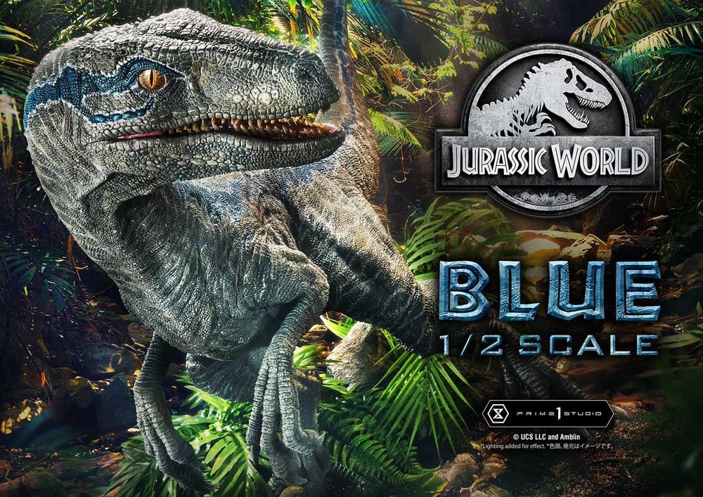 Jurassic World: Fallen Kingdom (Film) Legacy Museum Collection Statue 1/2 Blue Bonus Version 88 cm