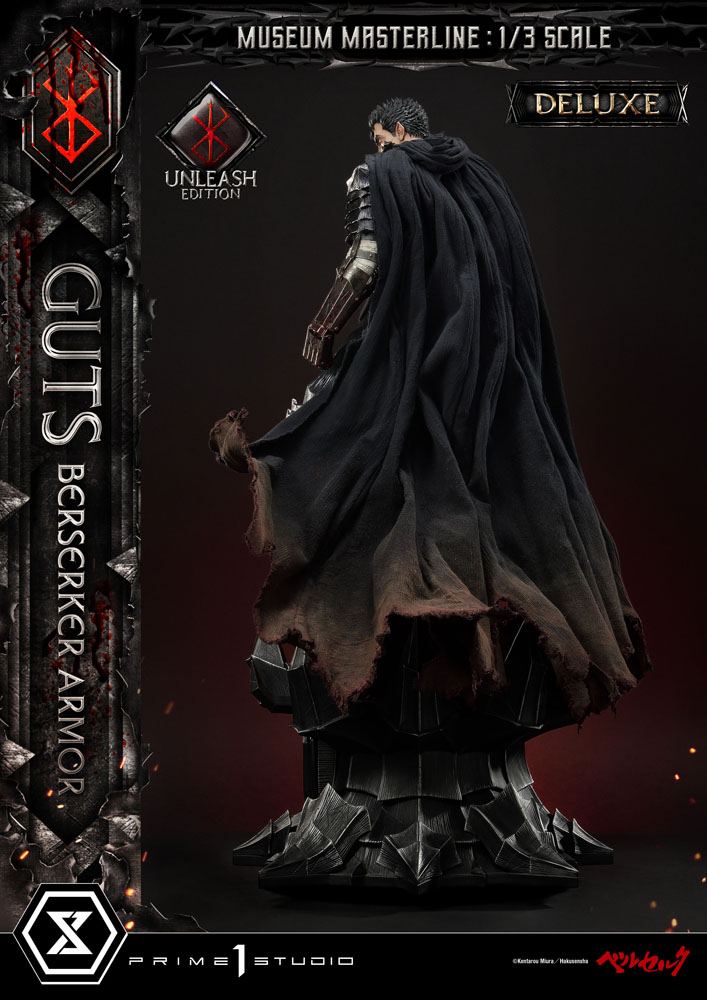 Berserk Museum Masterline Statue 1/3 Guts Berserker Armor Unleash Edition Deluxe Bonus Version 121 cm
