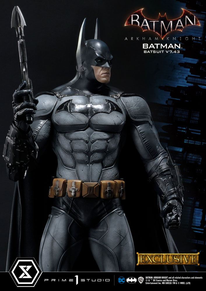 Batman Arkham Knight 1/3 Statue Batman Batsuit v7.43 Exclusive Version 86 cm