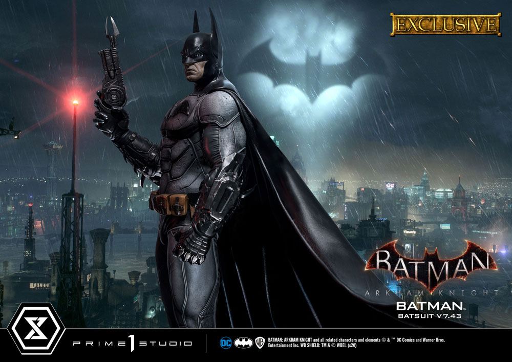 Batman Arkham Knight 1/3 Statue Batman Batsuit v7.43 Exclusive Version 86 cm