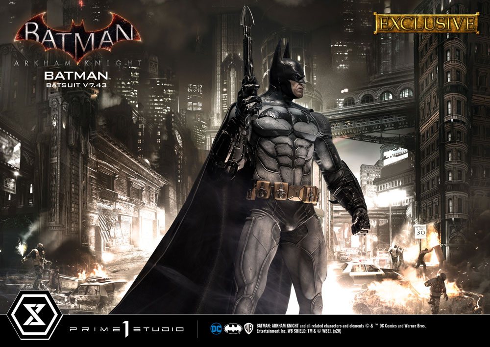 Batman Arkham Knight 1/3 Statue Batman Batsuit v7.43 Exclusive Version 86 cm