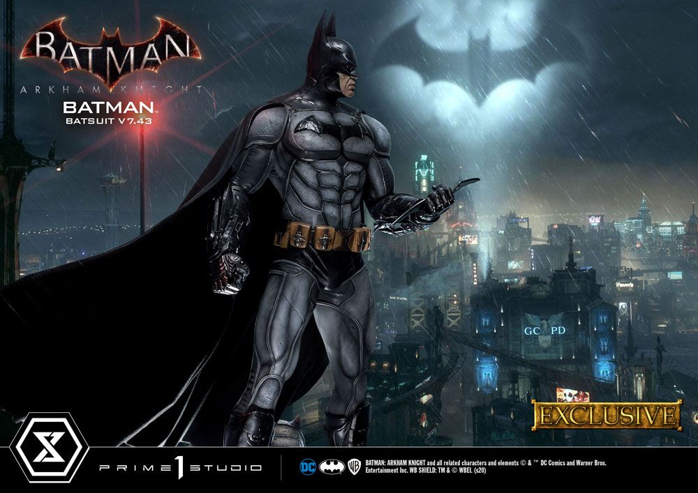 Batman Arkham Knight 1/3 Statue Batman Batsuit v7.43 Exclusive Version 86 cm