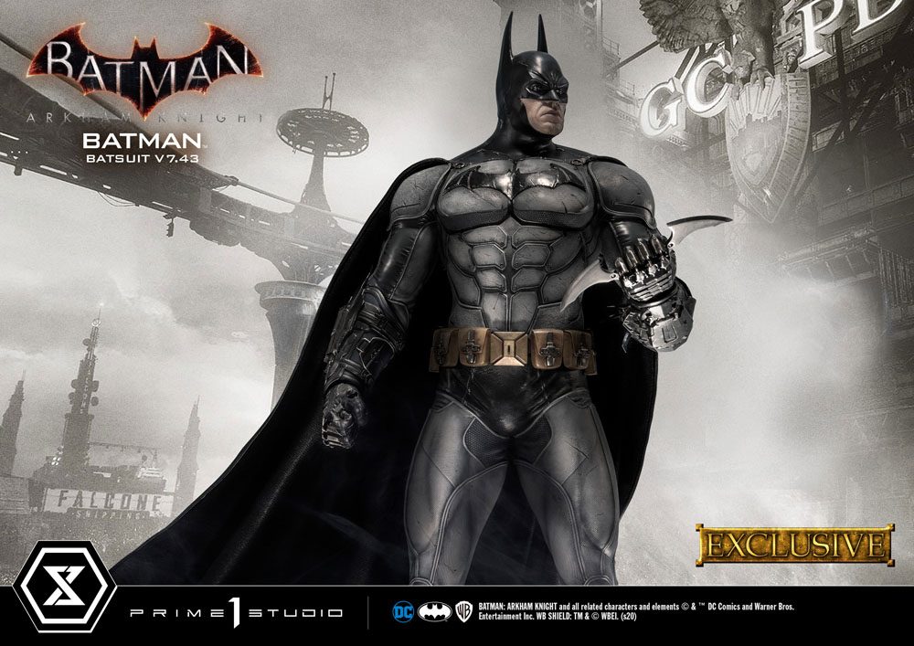 Batman Arkham Knight 1/3 Statue Batman Batsuit v7.43 Exclusive Version 86 cm