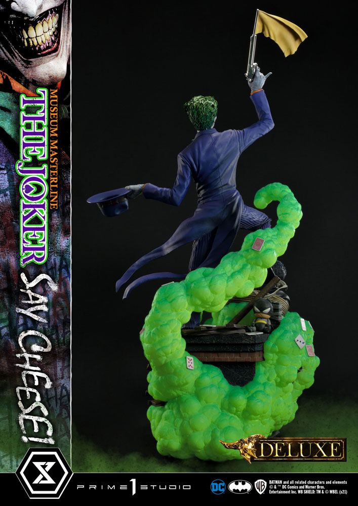 DC Comics Statue 1/3 The Joker Say Cheese Deluxe Bonus Version 99 cm