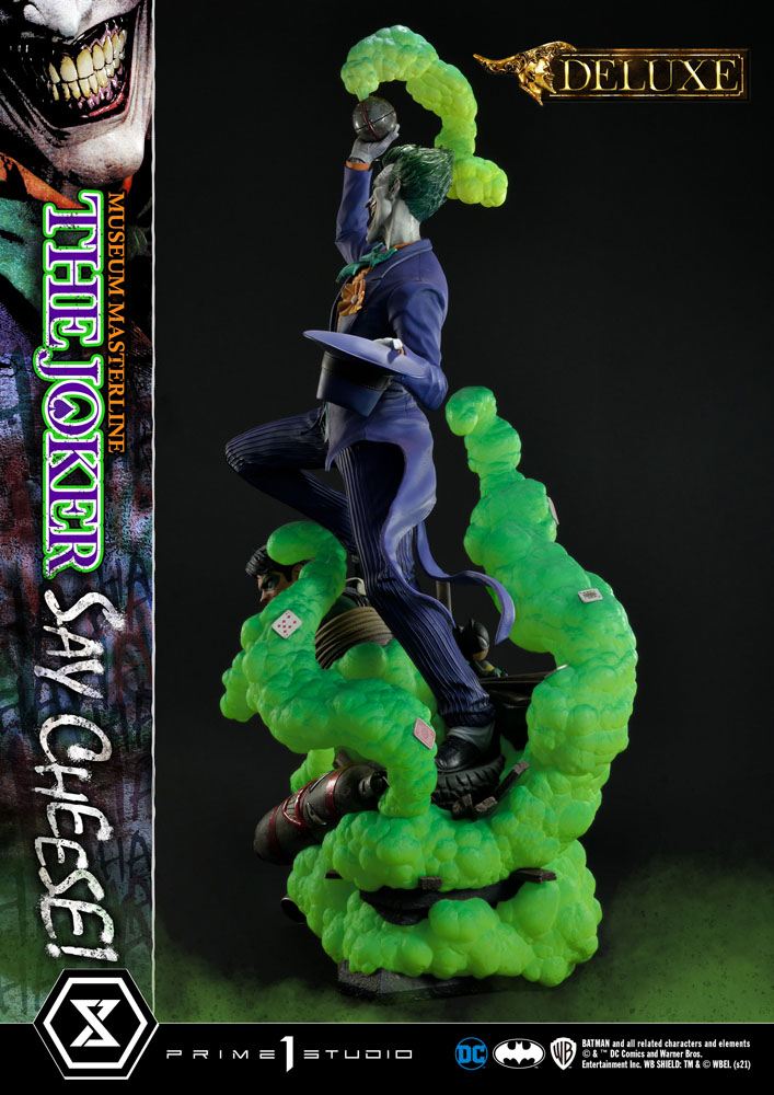 DC Comics Statue 1/3 The Joker Say Cheese Deluxe Bonus Version 99 cm