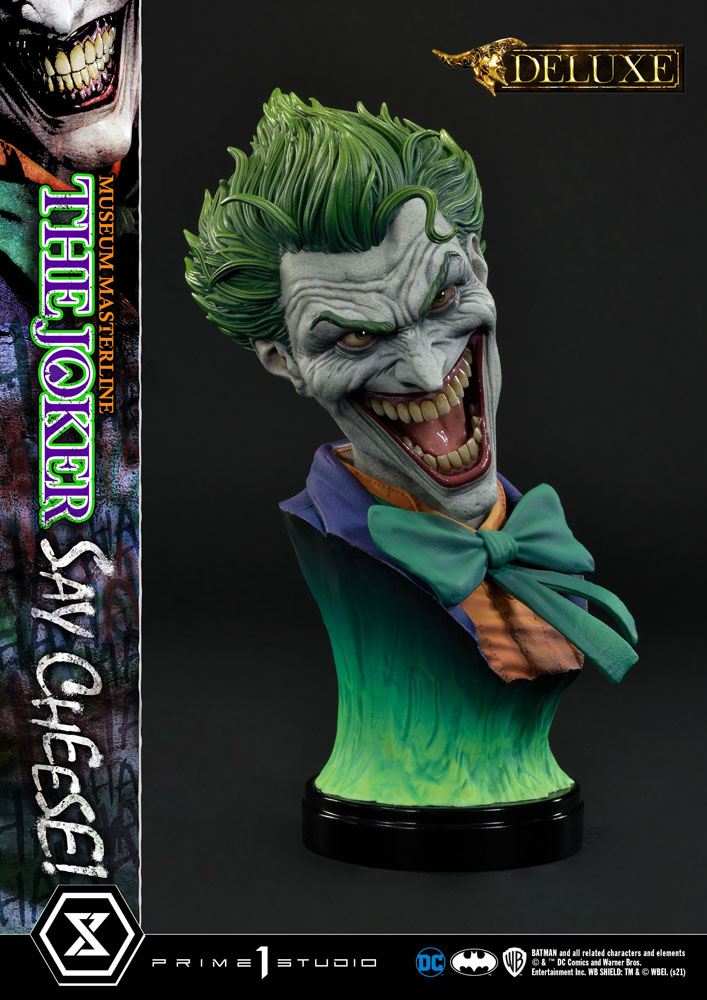 DC Comics Statue 1/3 The Joker Say Cheese Deluxe Bonus Version 99 cm