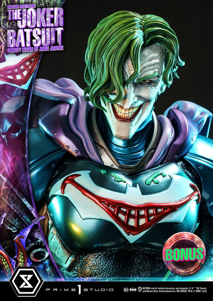 DC Comics Museum Masterline Statue 1/3 The Joker Concept Design by Jorge Jimenez Bonus Version 79 cm