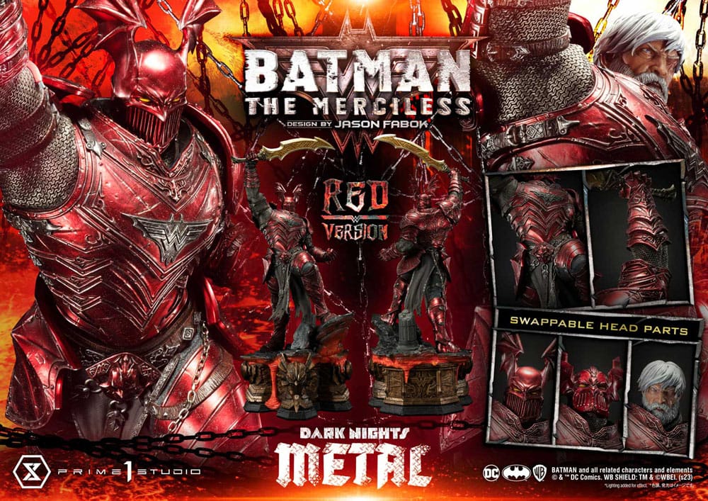 Dark Nights: Death Metal Statue 1/3 The Mericless Red Version 111 cm