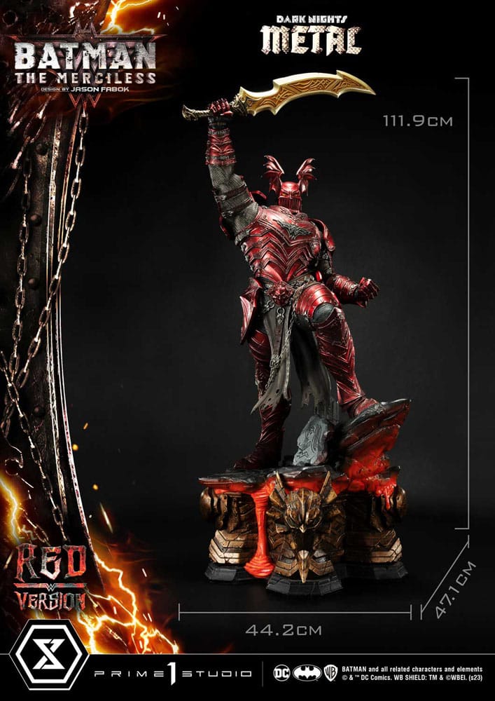 Dark Nights: Death Metal Statue 1/3 The Mericless Red Version 111 cm