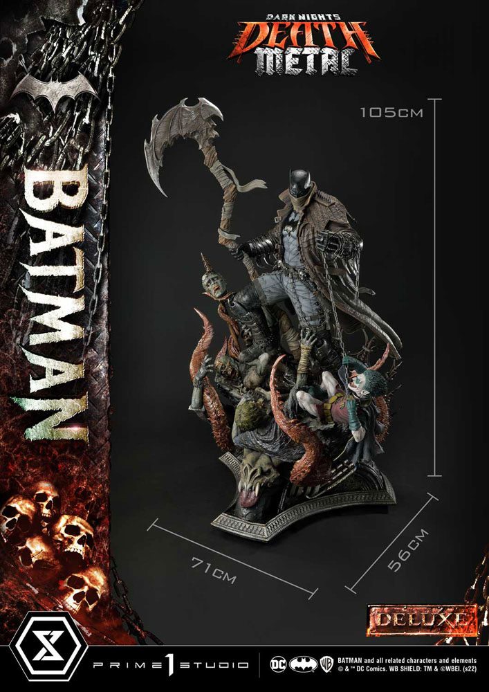 Dark Knights: Metal Statue 1/3 Death Metal Batman Deluxe Bonus Ver. 105 cm - Damaged packaging