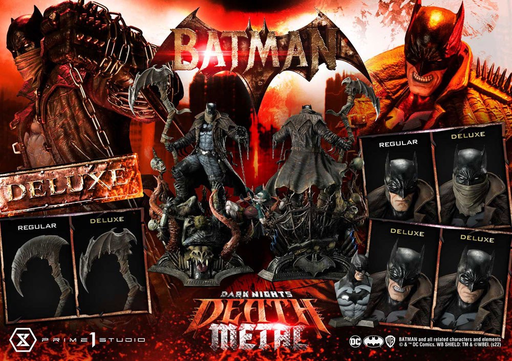 Dark Knights: Metal Statue 1/3 Death Metal Batman Deluxe Bonus Ver. 105 cm - Damaged packaging