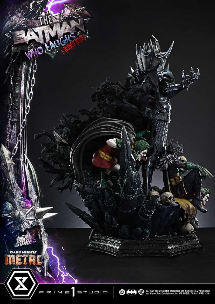 DC Comics Museum Masterline Statue 1/3 Dark Nights: Death Metal The Batman Who Laughs & Robin King 85 cm