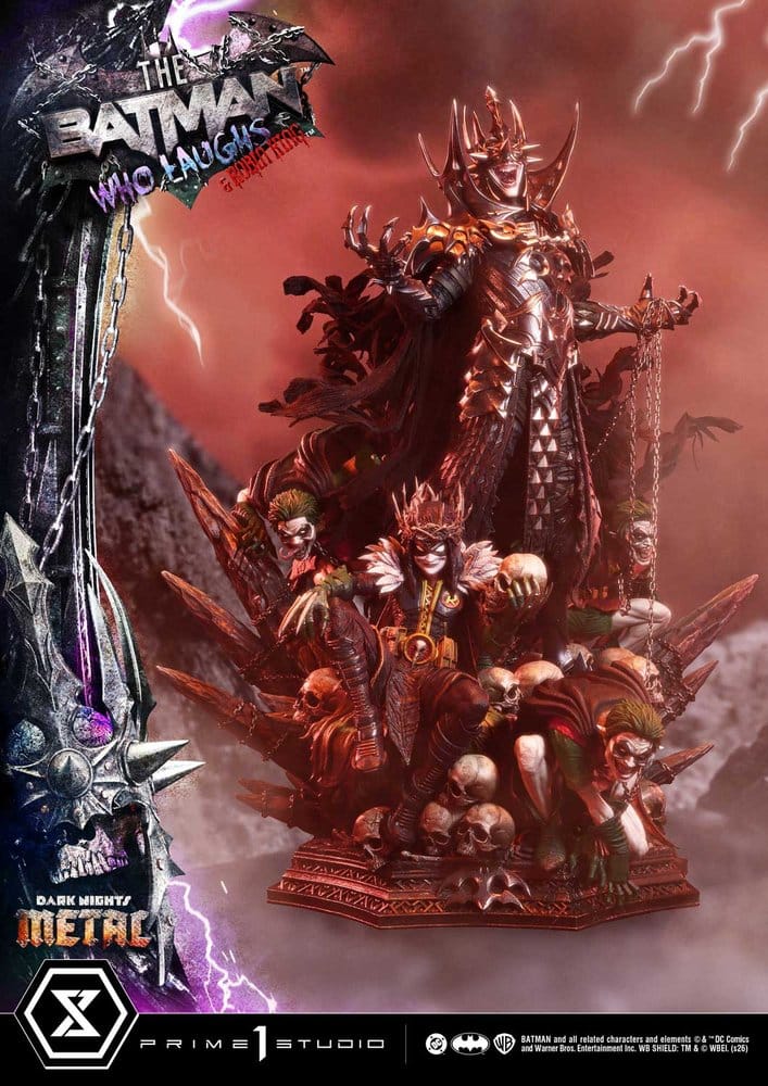 DC Comics Museum Masterline Statue 1/3 Dark Nights: Death Metal The Batman Who Laughs & Robin King Deluxe Version 85 cm