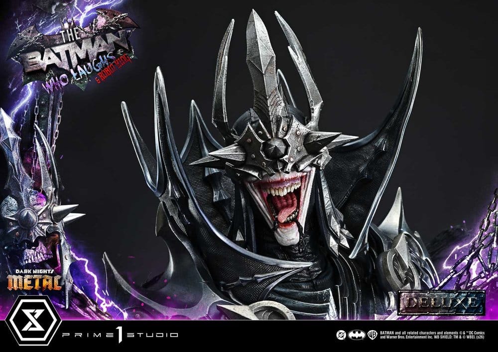DC Comics Museum Masterline Statue 1/3 Dark Nights: Death Metal The Batman Who Laughs & Robin King Deluxe Version 85 cm