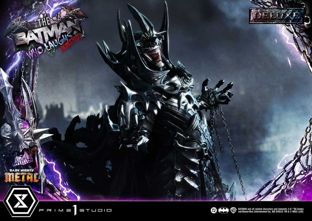 DC Comics Museum Masterline Statue 1/3 Dark Nights: Death Metal The Batman Who Laughs & Robin King DX Bonus 85 cm