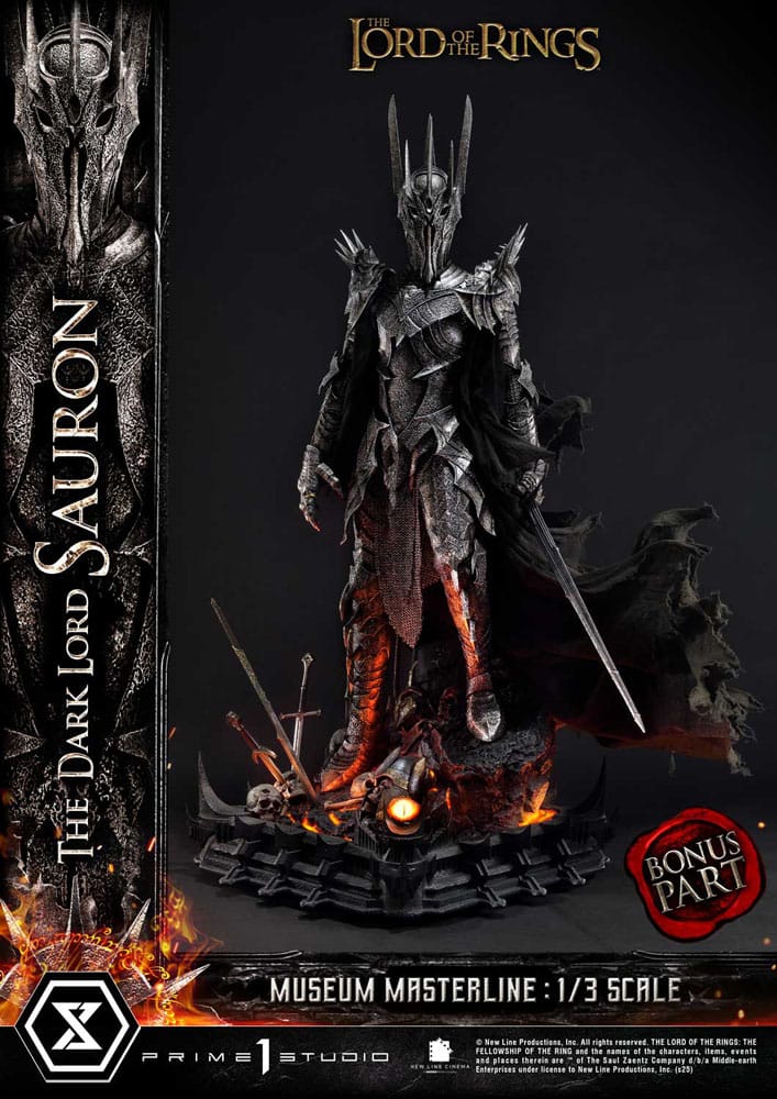 Lord of the Rings Museum Masterline Series Statue 1/3 The Dark Lord Sauron Bonus Version 117 cm