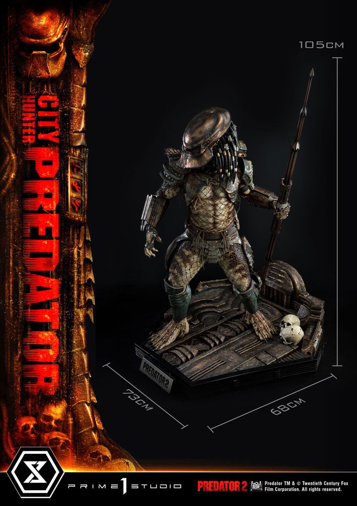 Predator 2 Museum Masterline Statue 1/3 City Hunter Predator 105 cm