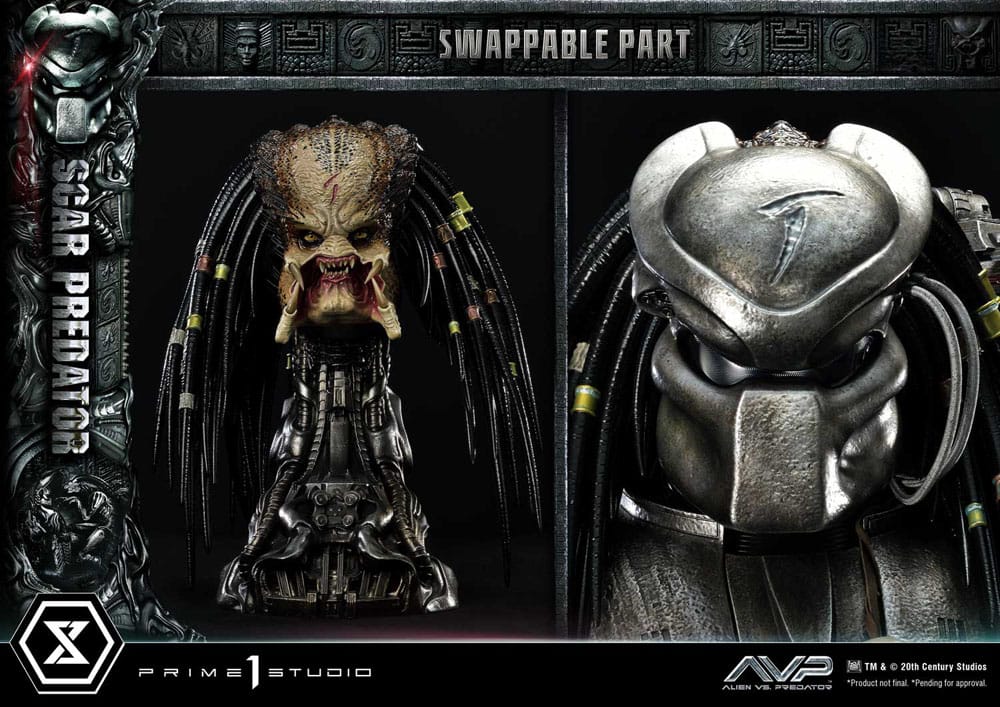 The Alien vs. Predator Museum Masterline Series Statue 1/3 Scar Predator 93 cm