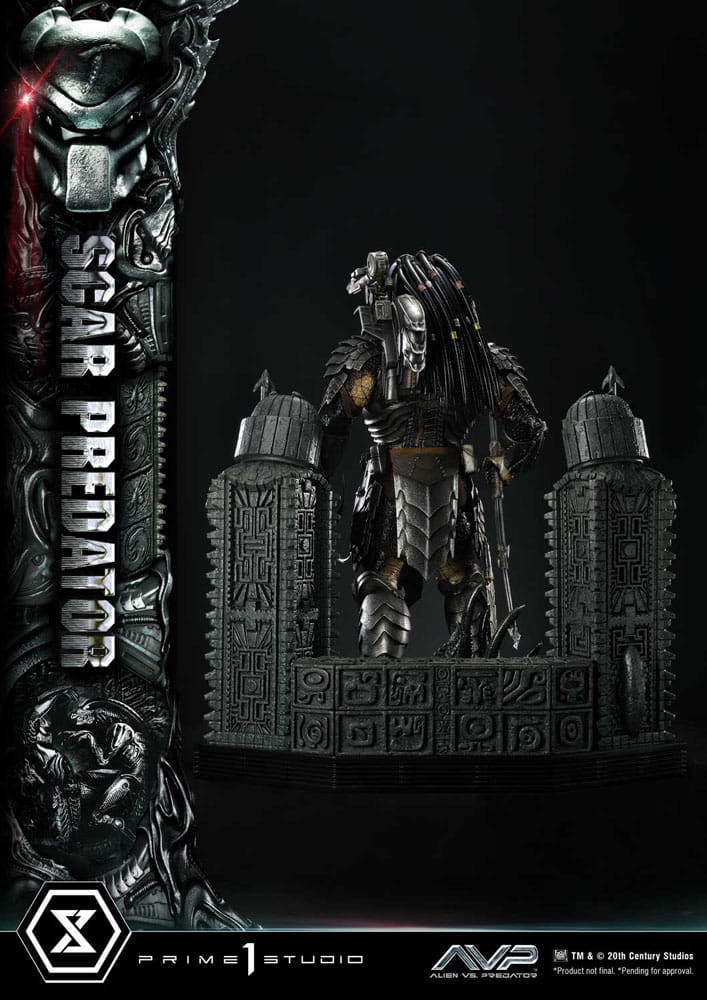 The Alien vs. Predator Museum Masterline Series Statue 1/3 Scar Predator 93 cm