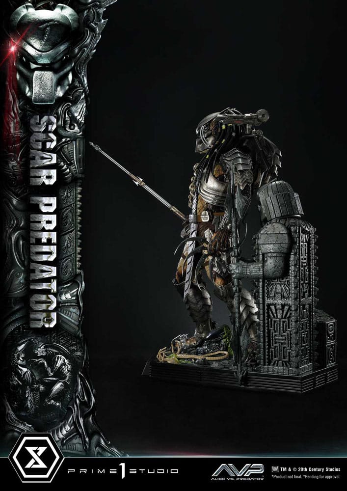 The Alien vs. Predator Museum Masterline Series Statue 1/3 Scar Predator 93 cm