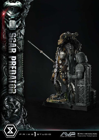 The Alien vs. Predator Museum Masterline Series Statue 1/3 Scar Predator 93 cm